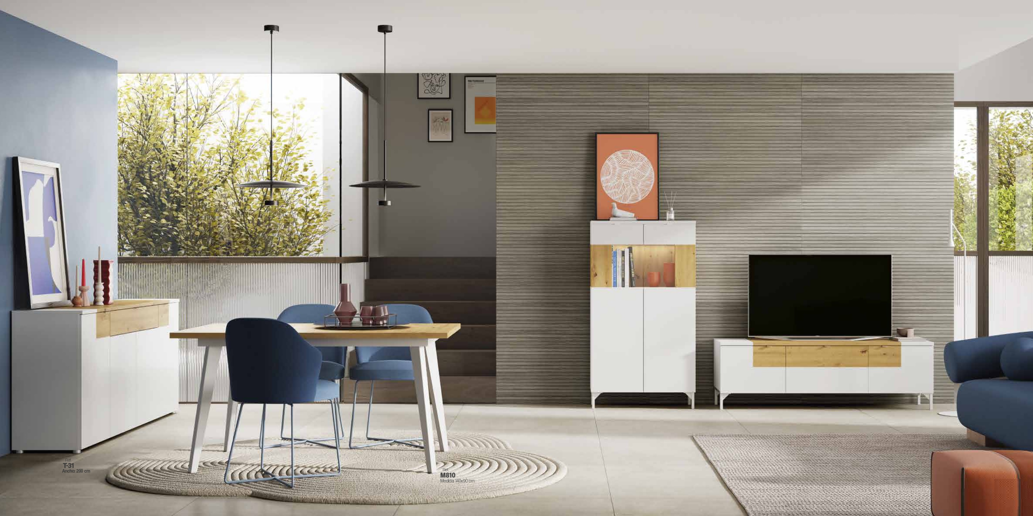 223- Nuevo salón Color: Blanco lacado MATE 